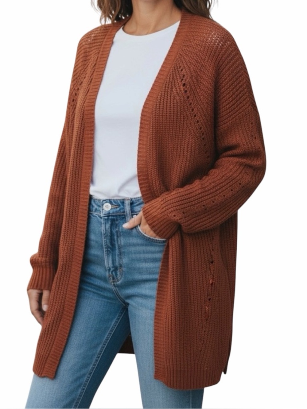Love Ellie Cardigan Size M No Pockets Open Front Lightweight NWOT Stitch Fix